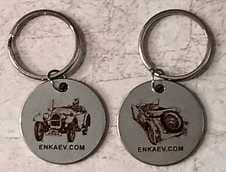 Duble Sided Key Fob Ring